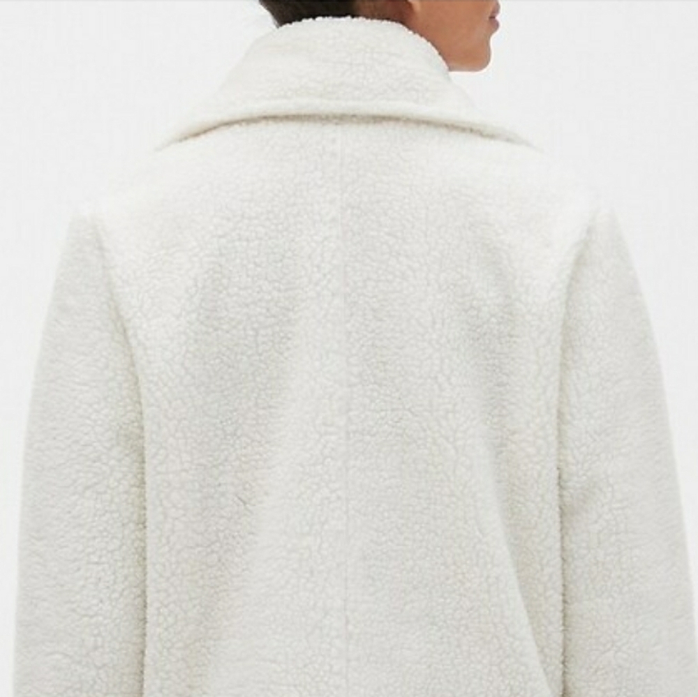 Banana Republic Teddy Jacket, Cream Color - Picture 3 of 8